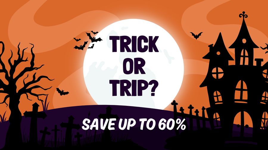 Browse our exclusive Halloween offers up to 60% off