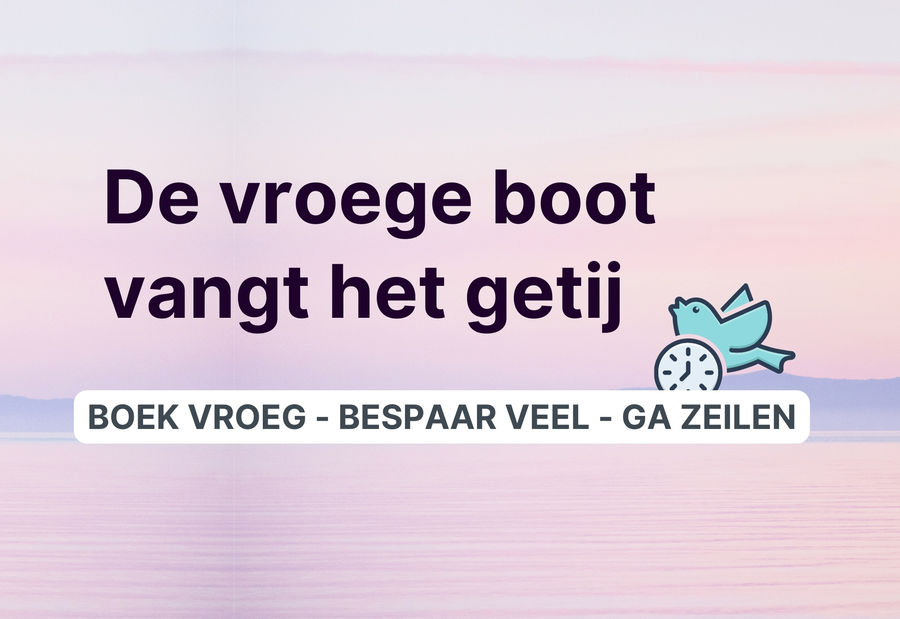 Ontdek onze vroegboekkorting tot 60%