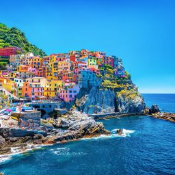 Paesaggio colorato delle Cinque Terre