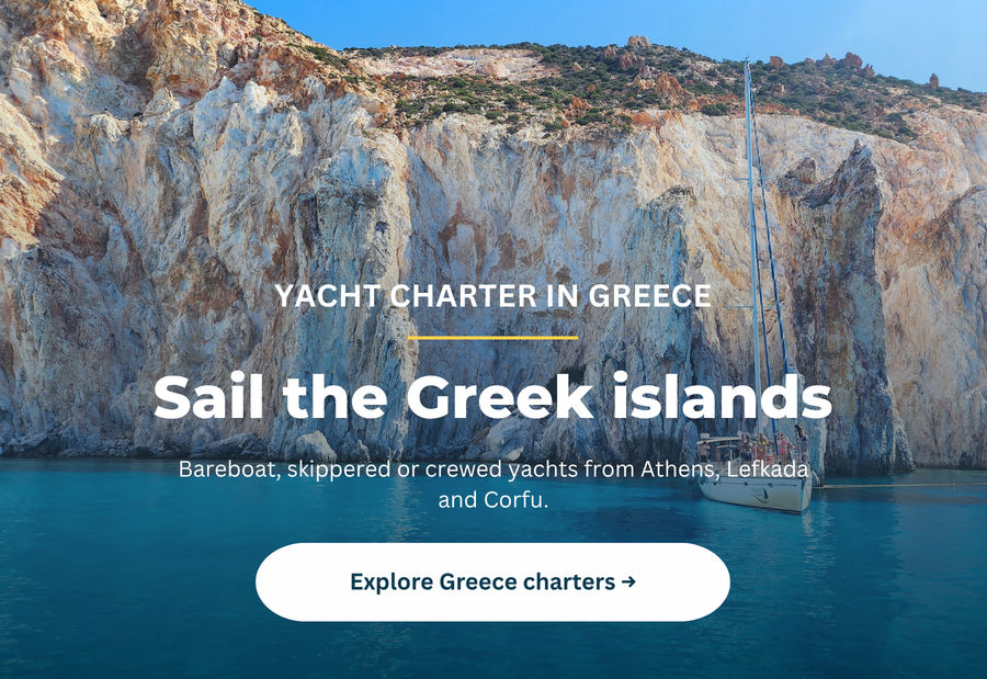 Greece yacht charter with and without skipper