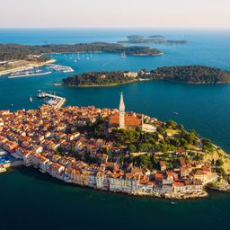 Historic city of Rovinj in Istria