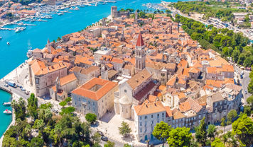 Trogir port view