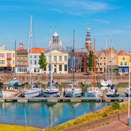 Marina in Flushing Zeeland Netherlands